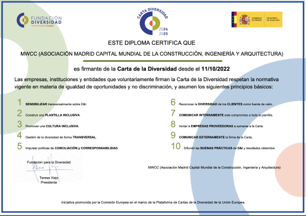 Madrid Capital Mundial renueva el certificado de Diversidad de la Fundación Diversidad